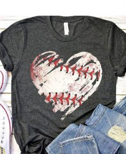 Baseball Heart t shirt RJ22