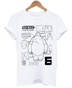 Big Hero Baymax Schematic t shirt RJ22