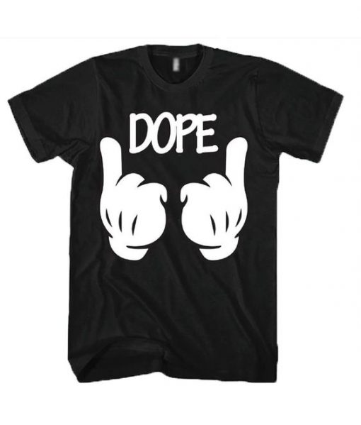 Dope Mickey Hand Graphic t shirt RJ22