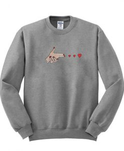 Hand Shoot Love sweatshirt RJ22