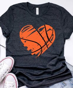 Heart Basketball t shirt RJ22