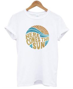 Here comes the sun vintage inspired beach graphic t shirt RJ22