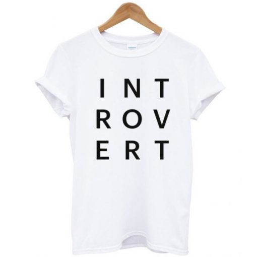 Introvert Typography t shirt RJ22