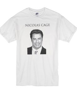 John Travolta Parody Nicolas Cage t shirt RJ22