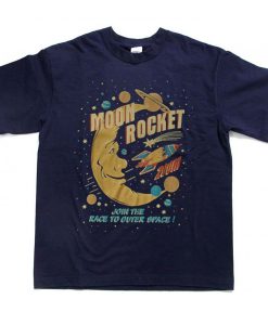 Moon Rocket Join The Race To Outer Space t shirt RJ22