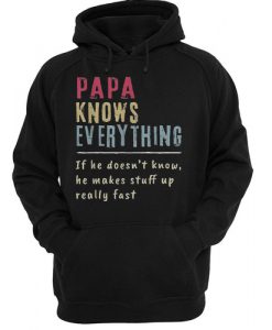 Papa Knows Everything If He Doesn’t Know He Makes Stuff Up Really Fast Vintage hoodie RJ22