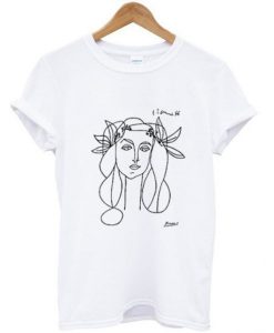 Picasso Woman Sketch t shirt RJ22