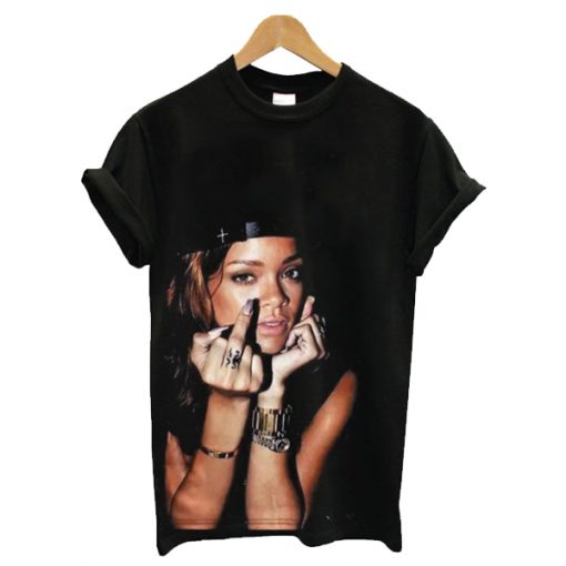 Rihanna Middle Finger t shirt RJ22