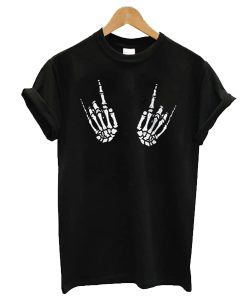 Skeleton Rock Hand t shirt RJ22