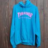 Thrasher Skateboard Magazine Blue Pink hoodie RJ22