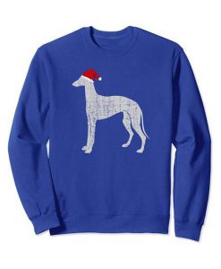 Vintage Santa Hat Greyhound Dog Sweatshirt RJ22