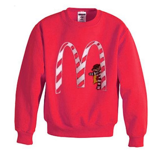 vintage mc donald's christmas sweatshirt RJ22