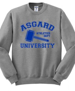 ASGARD UNIVERSITY SWEATSHIRT - INSPIRED BY THOR LOKI AVENGERS RJ22