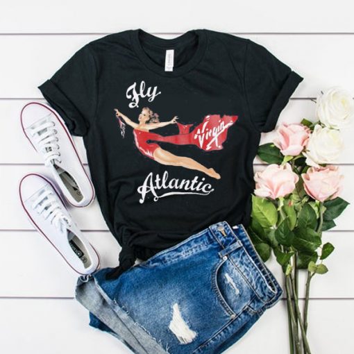 Fly Virgin Atlantic Princess Diana t shirt RJ22