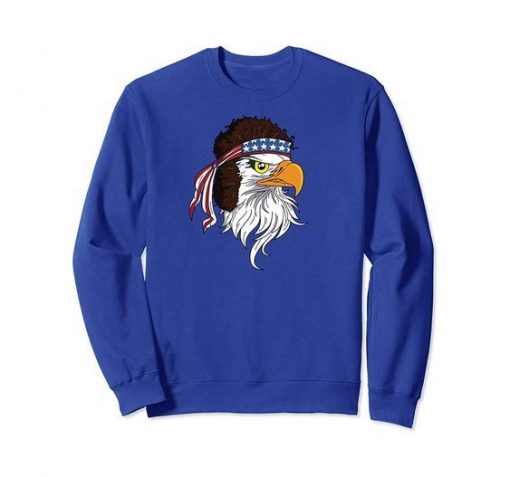 Groovy USA Bald Eagle Sweatshirt RJ22