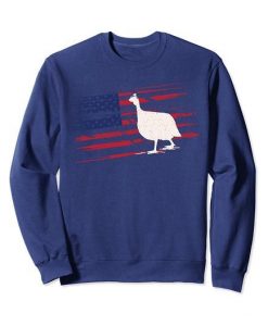 Guinea Fowl US American Flag Pearl hen 4th Of July USA Gift Sweatshirt RJ22