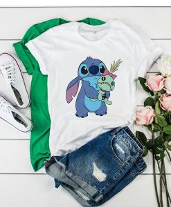 Lilo & Stitch Ohana Stitch & Scrump Girls t shirt RJ22