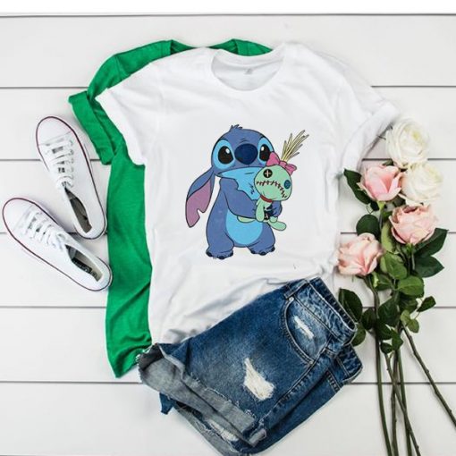 Lilo & Stitch Ohana Stitch & Scrump Girls t shirt RJ22