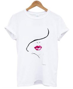 Lip Print Tee t shirt RJ22