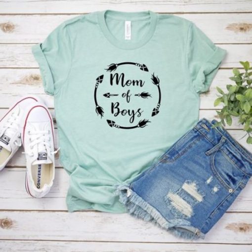 Mom of Boys t shirt RJ22