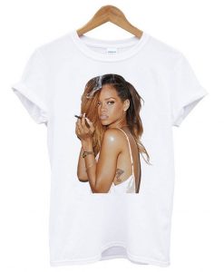 Rihanna Smoking Cigarette t shirt RJ22