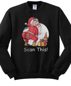 Santa Claus scan this sweatshirt RJ22