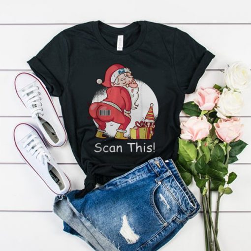 Santa Claus scan this t shirt RJ22