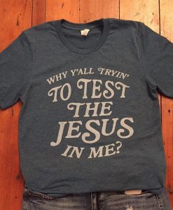 Test the Jesus Tee t shirt RJ22