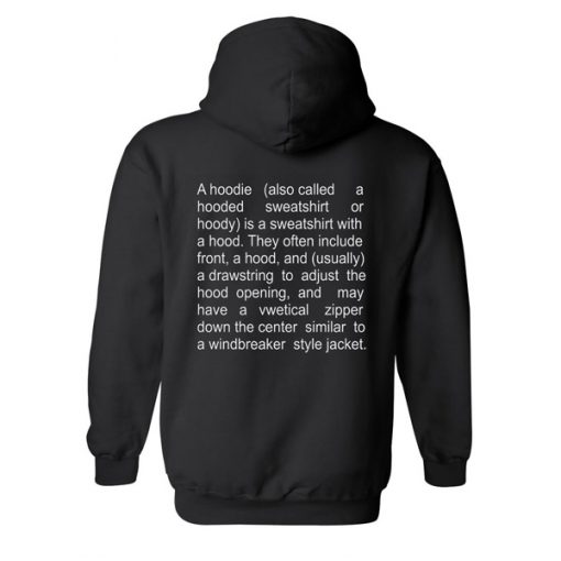 the description of a hoodie back RJ22