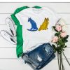 Abba Blue and Yellow Cat t shirt RJ22