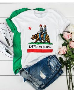 Cheech and Chong California Republic Flag t shirt RJ22