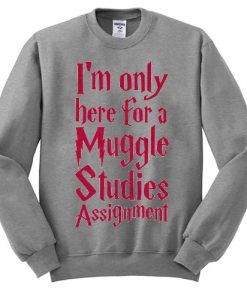 I'm Only Here For A Muggle Studies Assignment sweatshirt RJ22