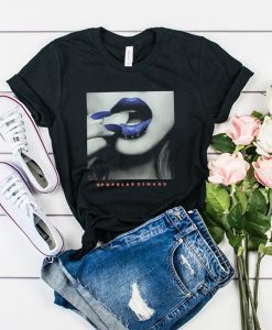 Popular Demand blue lips t shirt RJ22