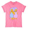 Women's Hot Pink The Simpsons Patty t shirt RJ22