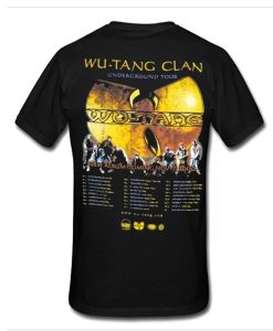 Wutang Clan Underground Tour t shirt back RJ22