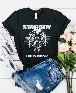 The Weeknd Starboy Panther t shirt RJ22