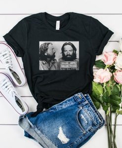 willie nelson mugshot t shirt RJ22