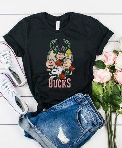 Bucks Peanuts Parody t shirt RJ22