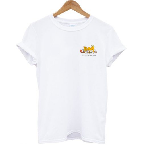 All I Do is Eat and Sleep Garfield t shirt RJ22