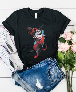 DC Comics Jenny Park Harley Cat Hot Topic Exclusive t shirt RJ22