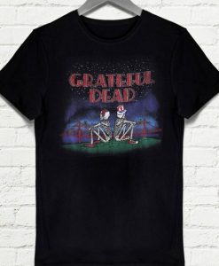 Grateful Dead Golden Gate San Francisco Skeleton t shirt RJ22