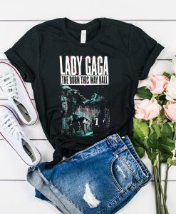 Lady gaga Born This Way 2013 Tour t shirt RJ22