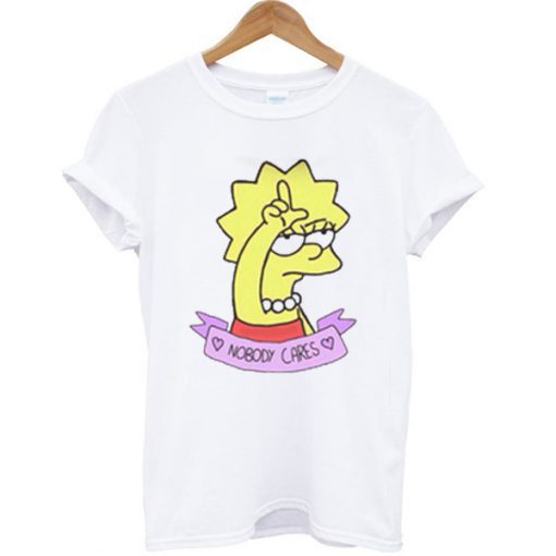 Lisa Simpson Nobody Cares t shirt RJ22