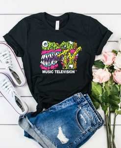 MTV Slime Monster Logo t shirt RJ22