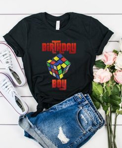 Rubik Cube Birthday Boy t shirt RJ22