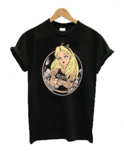 Alice in wonderland tattoo t shirt RJ22