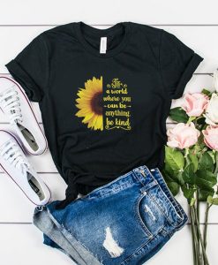 Be Kind Sunflower t shirt RJ22