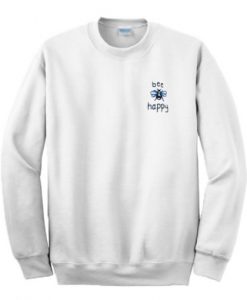 Bee Happy Pocket Print Sweatshirt RJ22