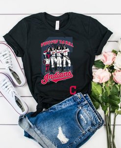 Cleveland Indians Dressed to Kill Navy t shirt RJ22