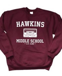 Hawkins Middle School AV Club Sweatshirt RJ22